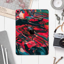 Liquid Abstract Paint Remix V88 - Full Body Skin Decal for the Apple iPad Pro 12.9", 11", 10.5", 9.7", Air or Mini (All Models Available)