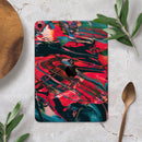 Liquid Abstract Paint Remix V88 - Full Body Skin Decal for the Apple iPad Pro 12.9", 11", 10.5", 9.7", Air or Mini (All Models Available)