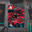 Liquid Abstract Paint Remix V88 - Full Body Skin Decal for the Apple iPad Pro 12.9", 11", 10.5", 9.7", Air or Mini (All Models Available)