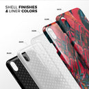 Liquid Abstract Paint Remix V88 - iPhone X Swappable Hybrid Case