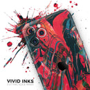 Liquid Abstract Paint Remix V88  - Protective Skin Wrap & Decal – Compatible with iPhone SE to iPhone 17 Pro Max (All Models)