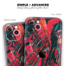 Liquid Abstract Paint Remix V88  - Protective Skin Wrap & Decal – Compatible with iPhone SE to iPhone 17 Pro Max (All Models)