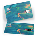 Liquid Abstract Paint Remix V89 - Premium Protective Decal Skin-Kit for the Apple Credit Card