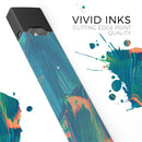 Liquid Abstract Paint Remix V89 - Premium Decal Protective Skin-Wrap Sticker compatible with the Juul Labs vaping device