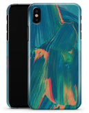 Liquid Abstract Paint Remix V89 - iPhone X Clipit Case