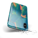 Liquid Abstract Paint Remix V89 - iPhone X Swappable Hybrid Case