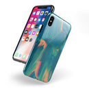 Liquid Abstract Paint Remix V89 - iPhone X Swappable Hybrid Case