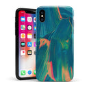 Liquid Abstract Paint Remix V89 - iPhone X Swappable Hybrid Case