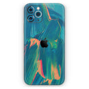 Liquid Abstract Paint Remix V89 - Vinyl Skin Wrap for iPhone 17 Pro Max, 17 Pro, 17 Air, 17, 16 & All Models — Soft Matte or Ultra Gloss