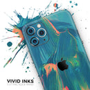 Liquid Abstract Paint Remix V89 - Vinyl Skin Wrap for iPhone 17 Pro Max, 17 Pro, 17 Air, 17, 16 & All Models — Soft Matte or Ultra Gloss