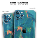 Liquid Abstract Paint Remix V89 - Vinyl Skin Wrap for iPhone 17 Pro Max, 17 Pro, 17 Air, 17, 16 & All Models — Soft Matte or Ultra Gloss
