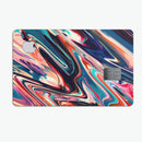 Liquid Abstract Paint Remix V8 - Premium Protective Decal Skin-Kit for the Apple Credit Card