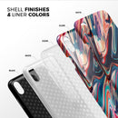 Liquid Abstract Paint Remix V8 - iPhone X Swappable Hybrid Case