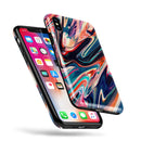 Liquid Abstract Paint Remix V8 - iPhone X Swappable Hybrid Case