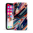 Liquid Abstract Paint Remix V8 - iPhone X Swappable Hybrid Case