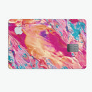 Liquid Abstract Paint Remix V90 - Premium Protective Decal Skin-Kit for the Apple Credit Card