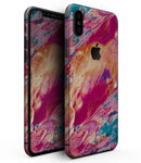 Liquid Abstract Paint Remix V90 - iPhone XS MAX, XS/X, 8/8+, 7/7+, 5/5S/SE Skin-Kit (All iPhones Available)