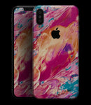 Liquid Abstract Paint Remix V90 - iPhone XS MAX, XS/X, 8/8+, 7/7+, 5/5S/SE Skin-Kit (All iPhones Available)