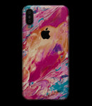 Liquid Abstract Paint Remix V90 - iPhone XS MAX, XS/X, 8/8+, 7/7+, 5/5S/SE Skin-Kit (All iPhones Available)