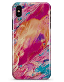 Liquid Abstract Paint Remix V90 - iPhone X Clipit Case