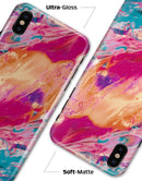 Liquid Abstract Paint Remix V90 - iPhone X Clipit Case