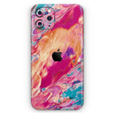 Liquid Abstract Paint Remix V90 - Vinyl Skin Wrap for iPhone 17 Pro Max, 17 Pro, 17 Air, 17, 16 & All Models — Soft Matte or Ultra Gloss