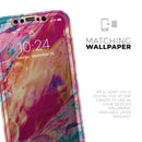 Liquid Abstract Paint Remix V90 - Vinyl Skin Wrap for iPhone 17 Pro Max, 17 Pro, 17 Air, 17, 16 & All Models — Soft Matte or Ultra Gloss