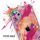 Liquid Abstract Paint Remix V90 - Vinyl Skin Wrap for iPhone 17 Pro Max, 17 Pro, 17 Air, 17, 16 & All Models — Soft Matte or Ultra Gloss