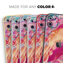 Liquid Abstract Paint Remix V90 - Vinyl Skin Wrap for iPhone 17 Pro Max, 17 Pro, 17 Air, 17, 16 & All Models — Soft Matte or Ultra Gloss