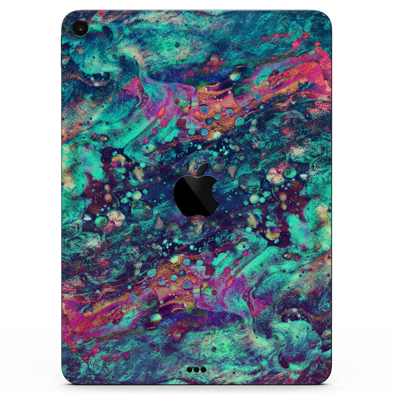 Liquid Abstract Paint Remix V91 - Full Body Skin Decal for the Apple iPad Pro 12.9", 11", 10.5", 9.7", Air or Mini (All Models Available)