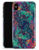 Liquid Abstract Paint Remix V91 - iPhone X Clipit Case