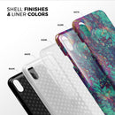 Liquid Abstract Paint Remix V91 - iPhone X Swappable Hybrid Case