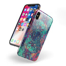 Liquid Abstract Paint Remix V91 - iPhone X Swappable Hybrid Case