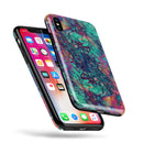 Liquid Abstract Paint Remix V91 - iPhone X Swappable Hybrid Case