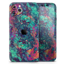 Liquid Abstract Paint Remix V91  - Protective Skin Wrap & Decal – Compatible with iPhone SE to iPhone 17 Pro Max (All Models)