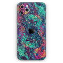 Liquid Abstract Paint Remix V91  - Protective Skin Wrap & Decal – Compatible with iPhone SE to iPhone 17 Pro Max (All Models)