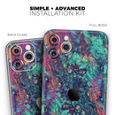 Liquid Abstract Paint Remix V91  - Protective Skin Wrap & Decal – Compatible with iPhone SE to iPhone 17 Pro Max (All Models)