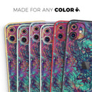 Liquid Abstract Paint Remix V91  - Protective Skin Wrap & Decal – Compatible with iPhone SE to iPhone 17 Pro Max (All Models)
