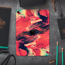 Liquid Abstract Paint Remix V92 - Full Body Skin Decal for the Apple iPad Pro 12.9", 11", 10.5", 9.7", Air or Mini (All Models Available)