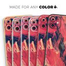 Liquid Abstract Paint Remix V92 - Vinyl Skin Wrap for iPhone 17 Pro Max, 17 Pro, 17 Air, 17, 16 & All Models — Soft Matte or Ultra Gloss