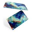 Liquid Abstract Paint Remix V93 - Premium Protective Decal Skin-Kit for the Apple Credit Card