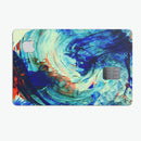 Liquid Abstract Paint Remix V93 - Premium Protective Decal Skin-Kit for the Apple Credit Card