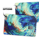 Liquid Abstract Paint Remix V93 - Premium Protective Decal Skin-Kit for the Apple Credit Card