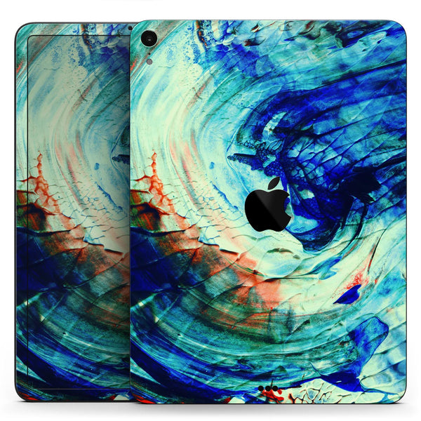 Liquid Abstract Paint Remix V93 - Full Body Skin Decal for the Apple iPad Pro 12.9", 11", 10.5", 9.7", Air or Mini (All Models Available)