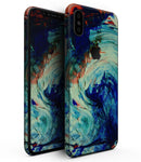 Liquid Abstract Paint Remix V93 - iPhone XS MAX, XS/X, 8/8+, 7/7+, 5/5S/SE Skin-Kit (All iPhones Available)