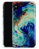 Liquid Abstract Paint Remix V93 - iPhone X Clipit Case