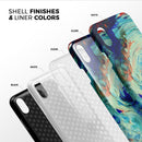 Liquid Abstract Paint Remix V93 - iPhone X Swappable Hybrid Case