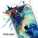 Liquid Abstract Paint Remix V93 - Vinyl Skin Wrap for iPhone 17 Pro Max, 17 Pro, 17 Air, 17, 16 & All Models — Soft Matte or Ultra Gloss