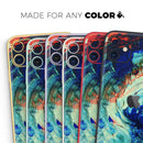 Liquid Abstract Paint Remix V93 - Vinyl Skin Wrap for iPhone 17 Pro Max, 17 Pro, 17 Air, 17, 16 & All Models — Soft Matte or Ultra Gloss