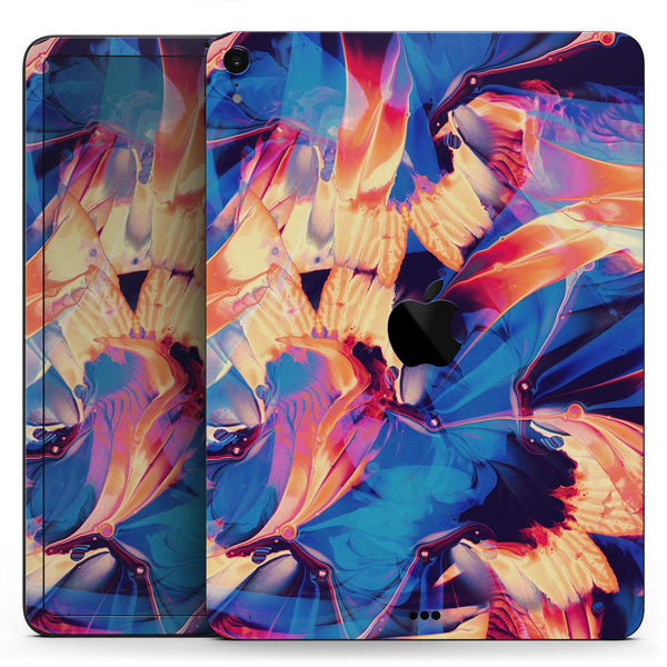 Liquid Abstract Paint Remix V94 - Full Body Skin Decal for the Apple iPad Pro 12.9", 11", 10.5", 9.7", Air or Mini (All Models Available)